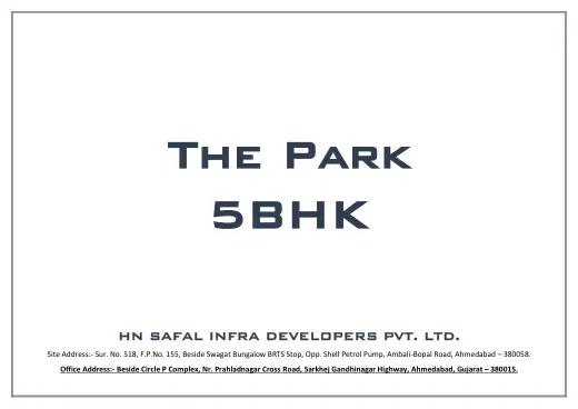 HN Safal The Park, brochure preview | City Property Services