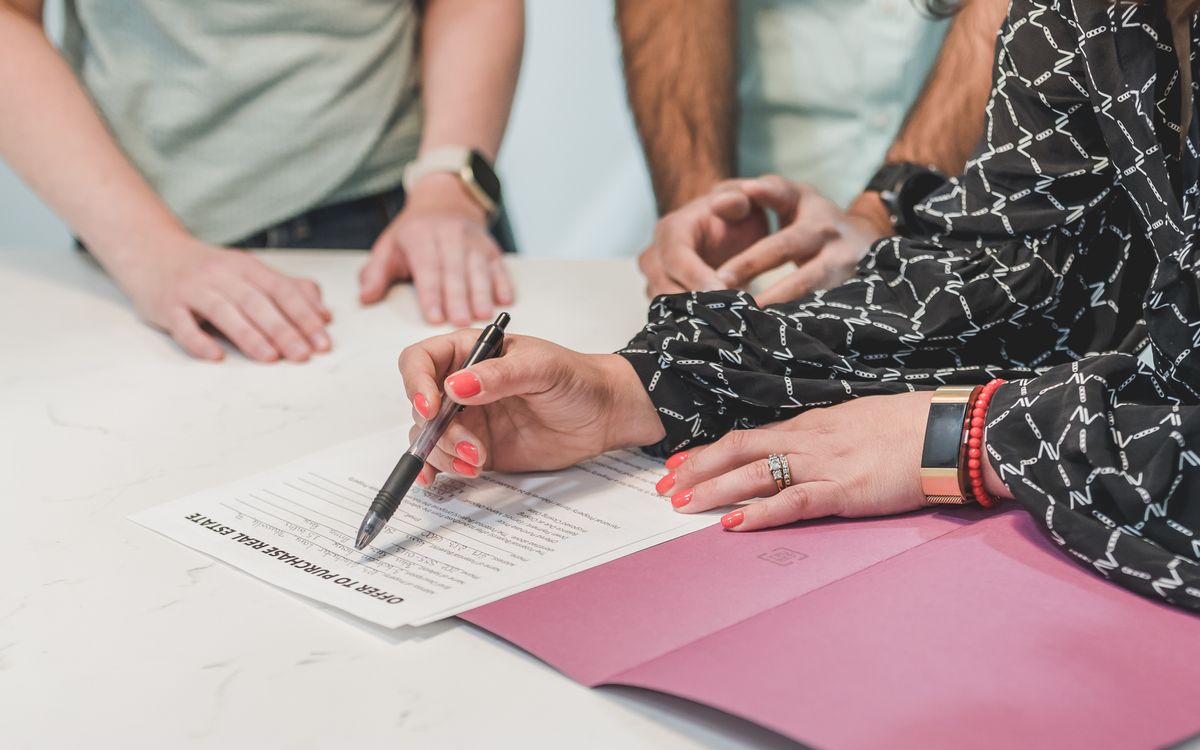Signing real estate investment documents