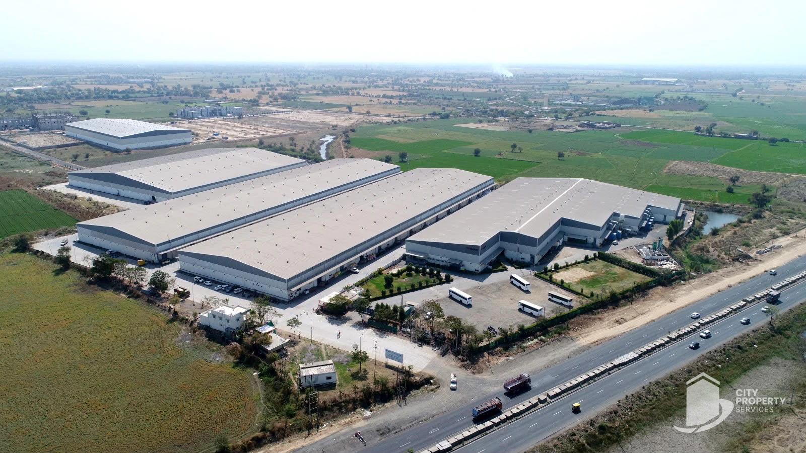 Warehouse in Kathwada, Ahmedabad — exterior view