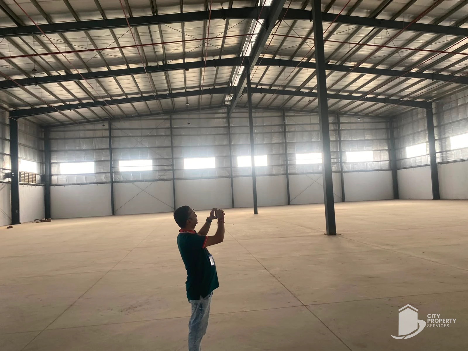 Warehouse in Miroli, Ahmedabad — interior view