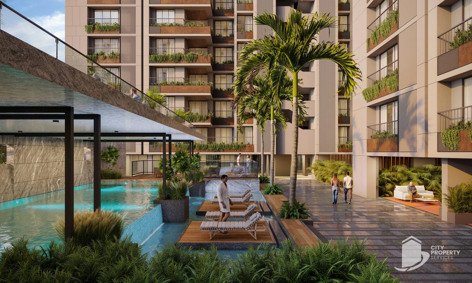 Skyline, Adani Shantigram — Swimming Pool with Deck (developer image)