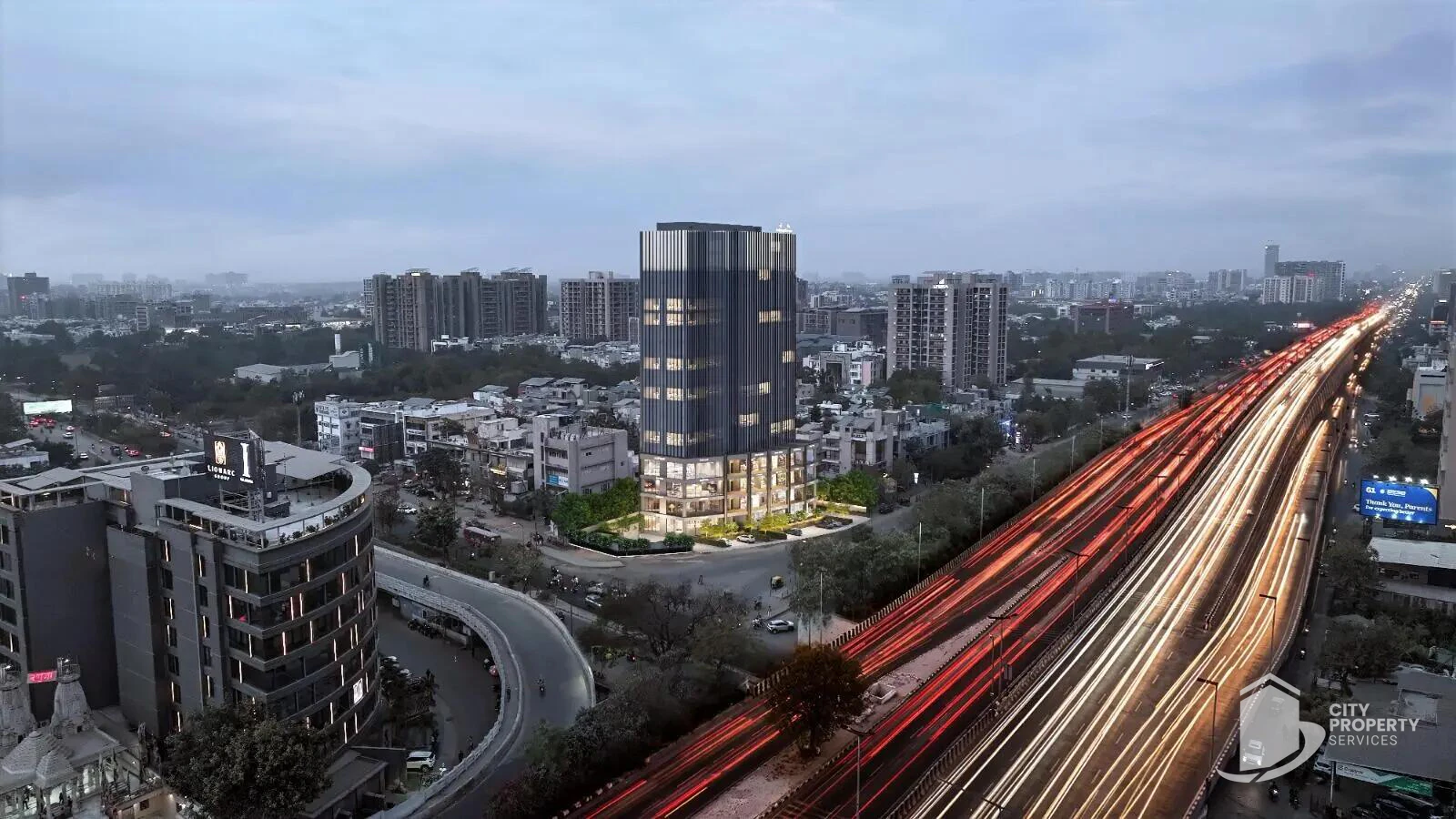 Aalayam, Science City, aerial view | City Property Services