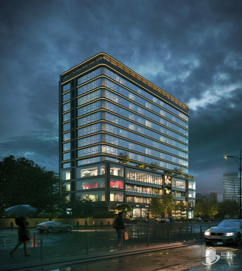 Adleap Crest, Vaishnodevi Circle, night view | City Property Services
