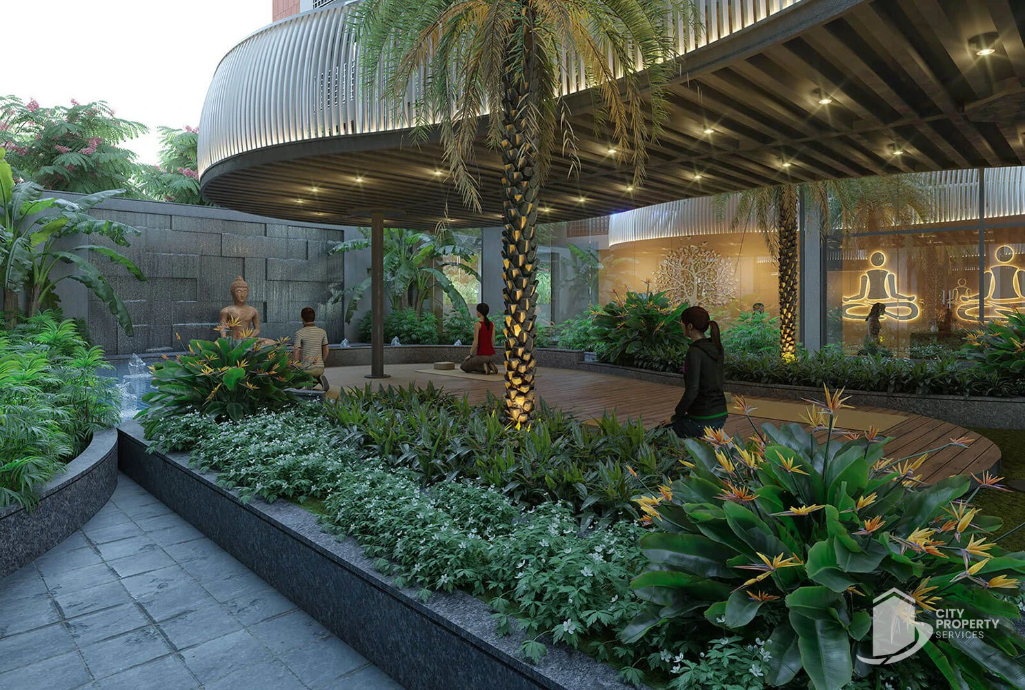 Akshar Ocean Pearl, Ambli, landscape | City Property Services
