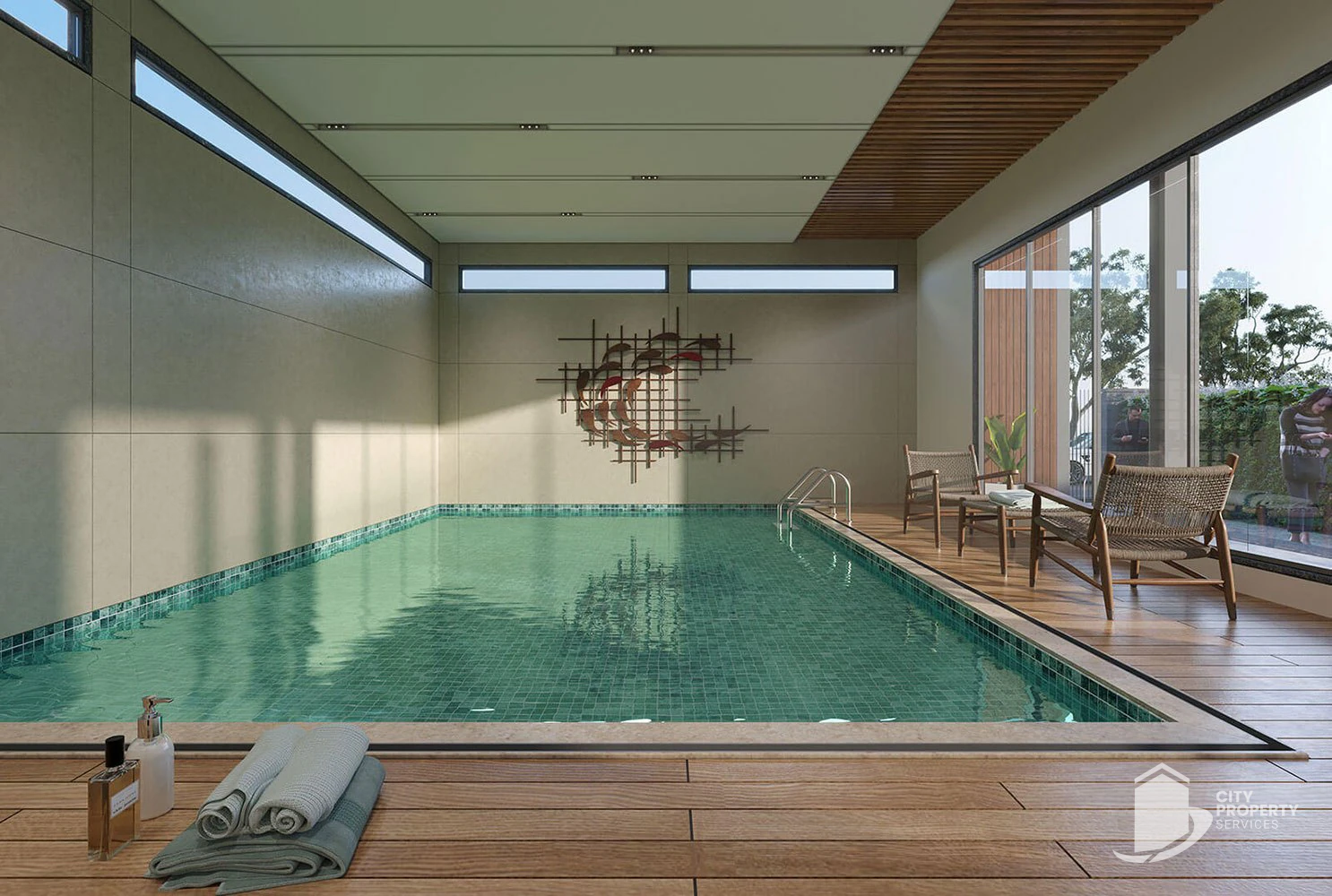 Akshar Ocean Pearl, Ambli, swimming pool | City Property Services