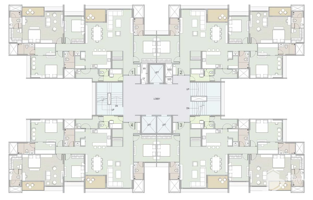 Ambrosia, Wing A floor plan | City Property Services