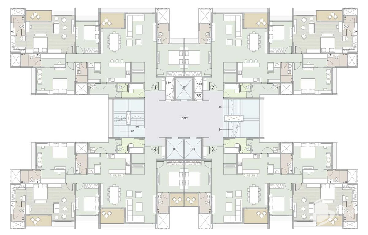 Ambrosia, Wing A 1st Floor Plan | City Property Services