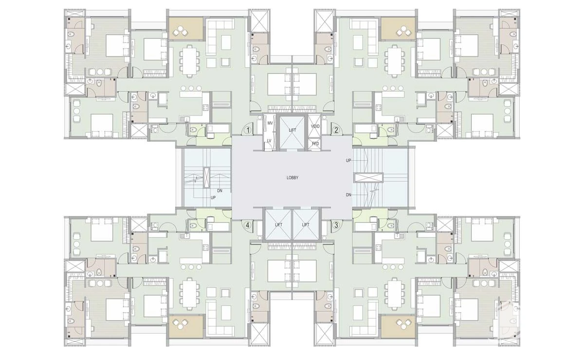Ambrosia, Wing B floor plan | City Property Services