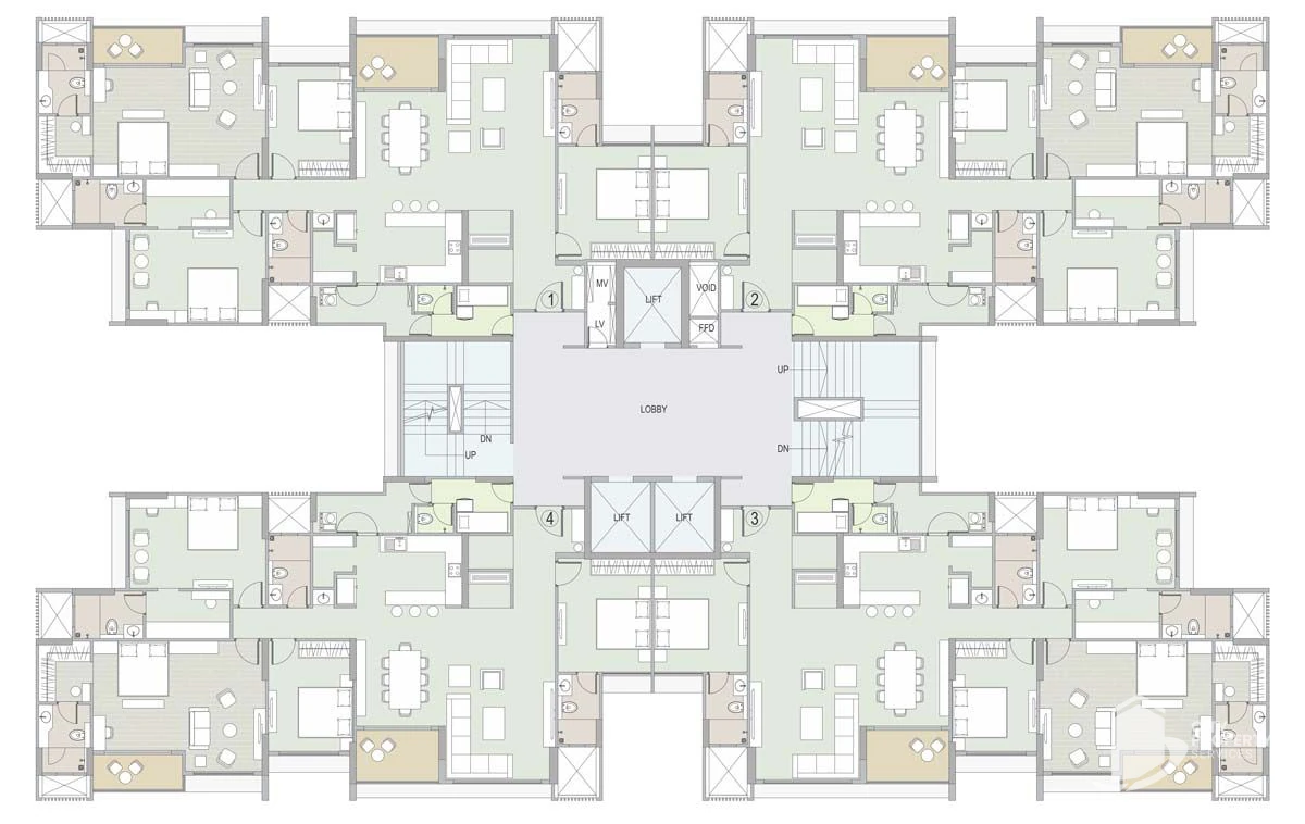 Ambrosia, Wing C floor plan | City Property Services