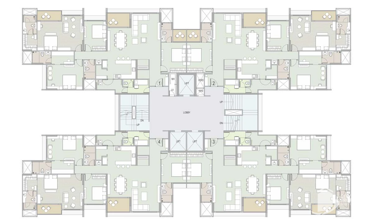 Ambrosia, Wing C 1st Floor Plan | City Property Services