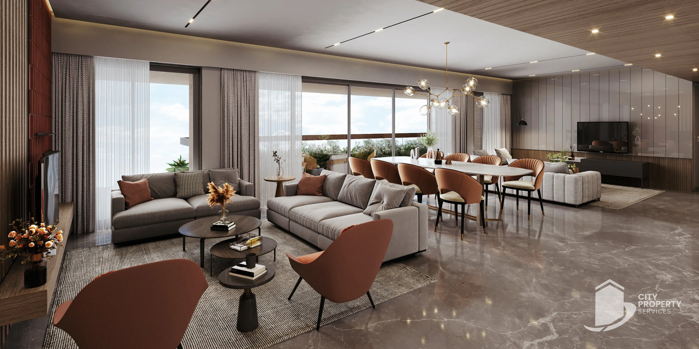 Binori Belmont, Ambli, living room | City Property Services