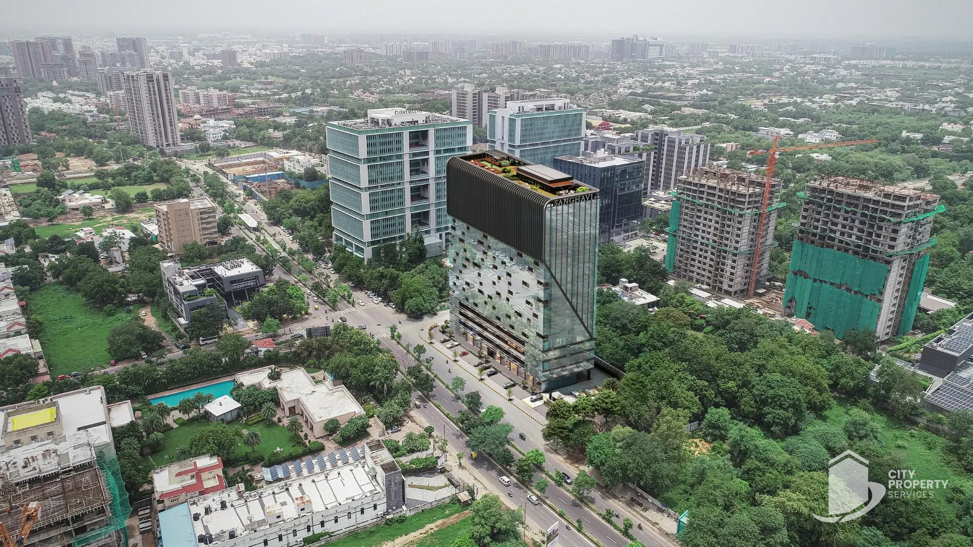 Centroid, Ambli, aerial view | City Property Services