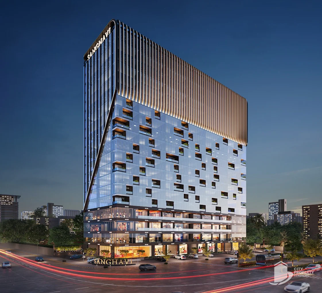 Centroid, Ambli, night view | City Property Services