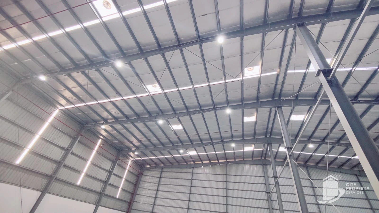 Warehouse in Pirana, Ahmedabad — interior view