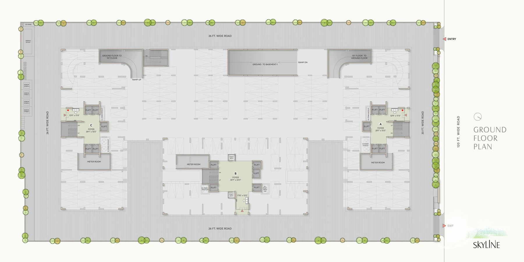 Skyline — Skyline Ground floor Plan