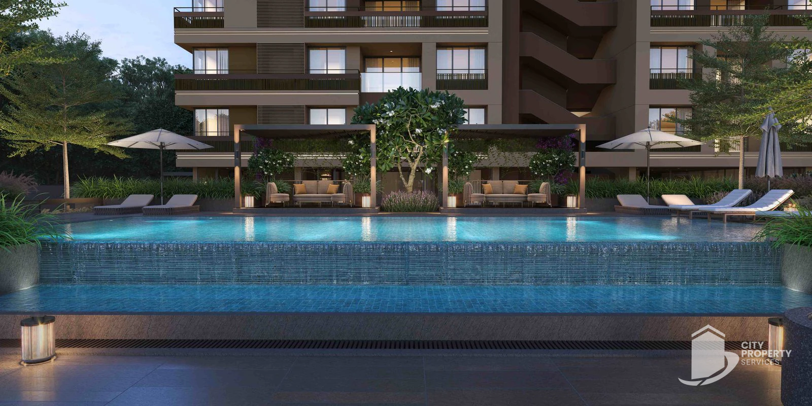 Greenfield, Adani Shantigram, swimming pool (developer image) | City Property Services