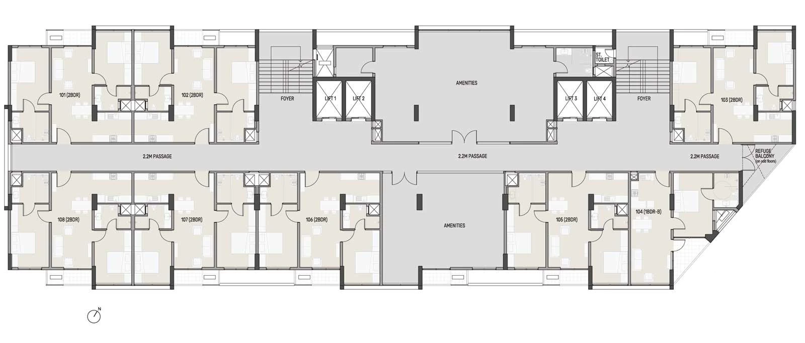 Ikaria, 1st Floor Layout | City Property Services