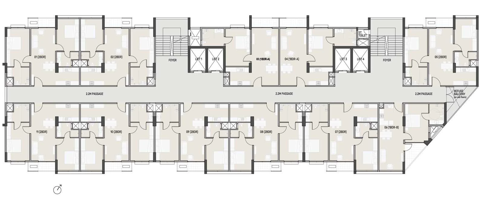 Ikaria, 2nd, 13th Floor Layout | City Property Services
