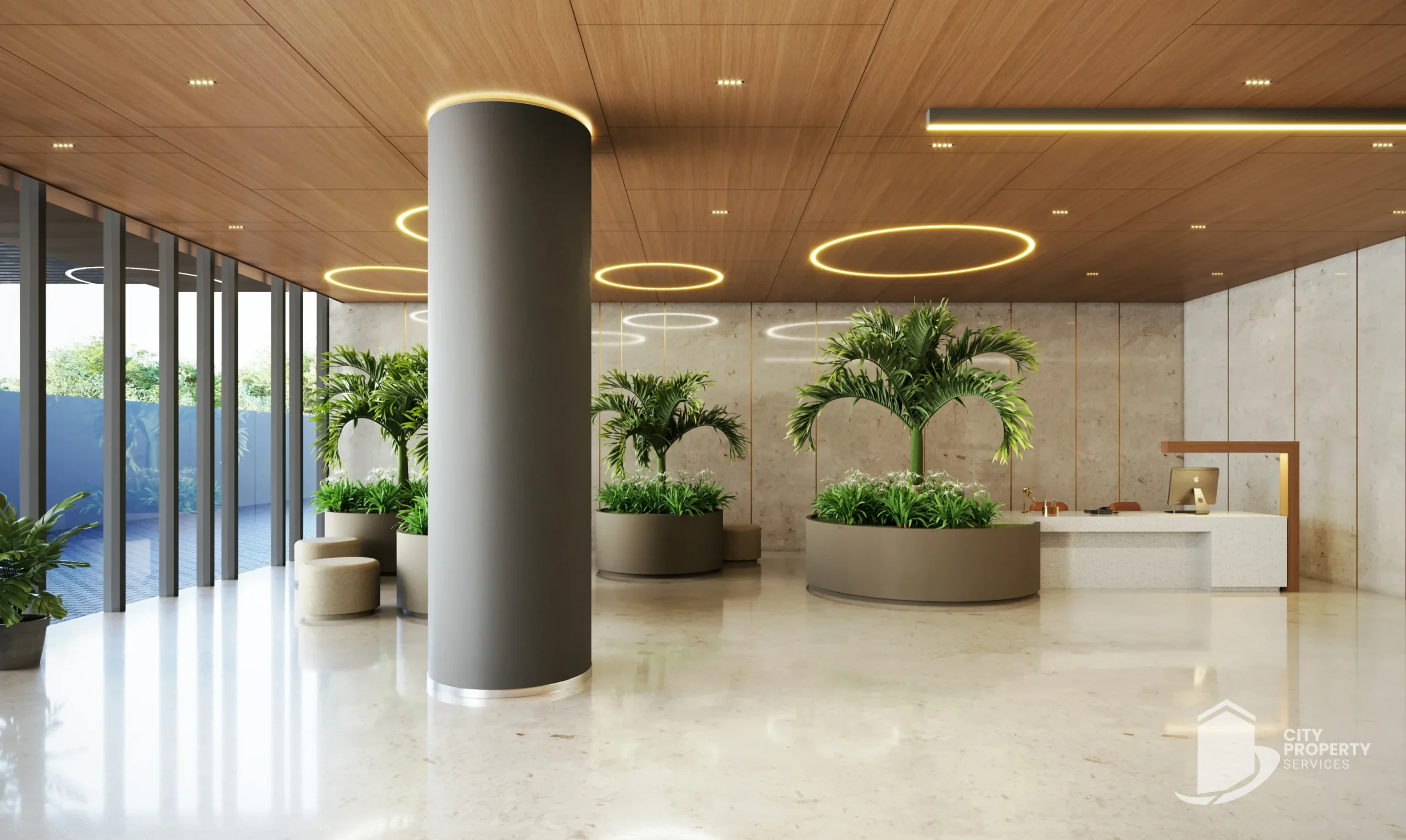 Mondeal Two, ISKCON, lobby | City Property Services