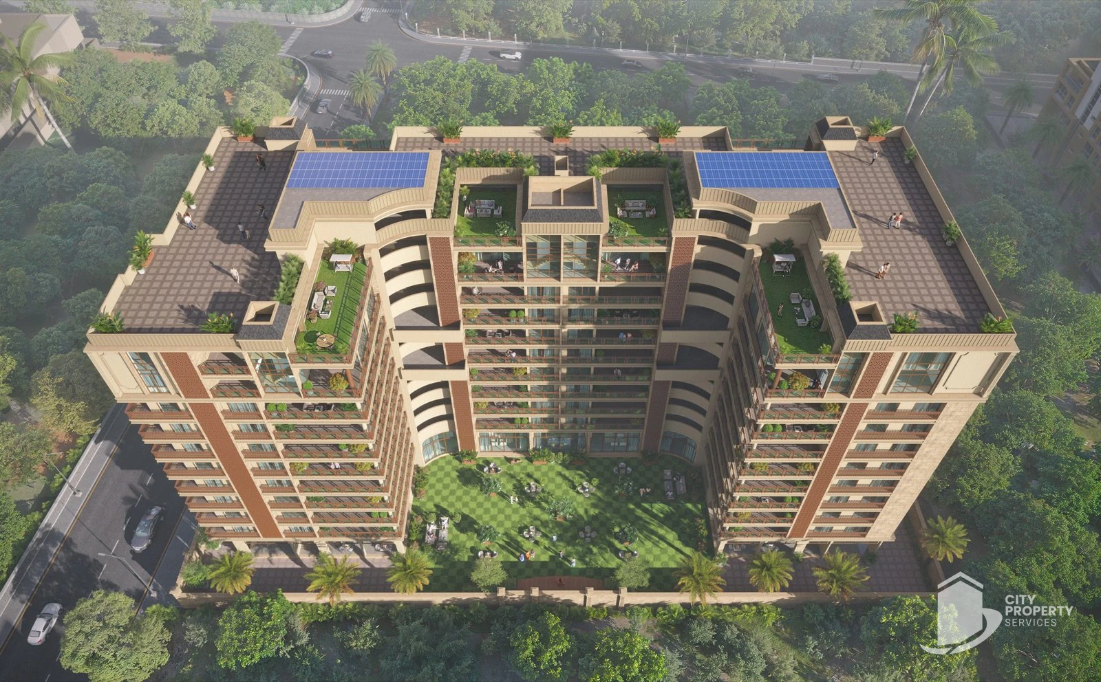 Rajyash Richmond 2, Ambli, aerial view | City Property Services