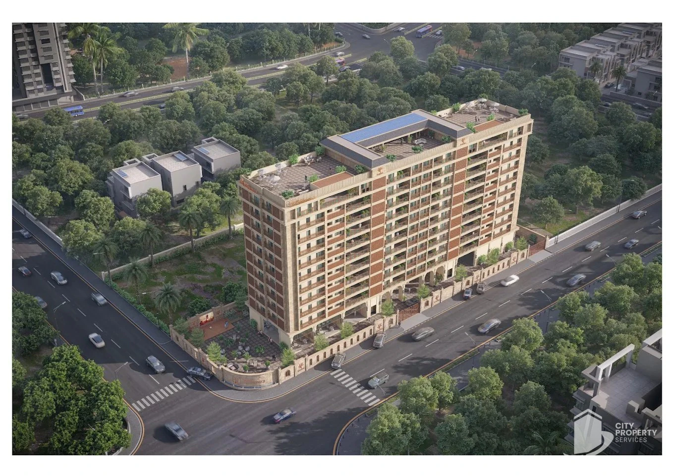 Rajyash Richmond 3, Ambli, aerial view | City Property Services