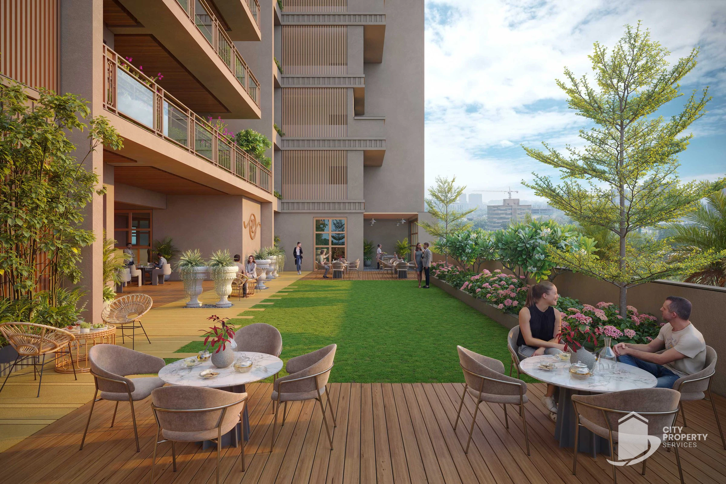 Rajyash Royce One, Ambli, landscape | City Property Services