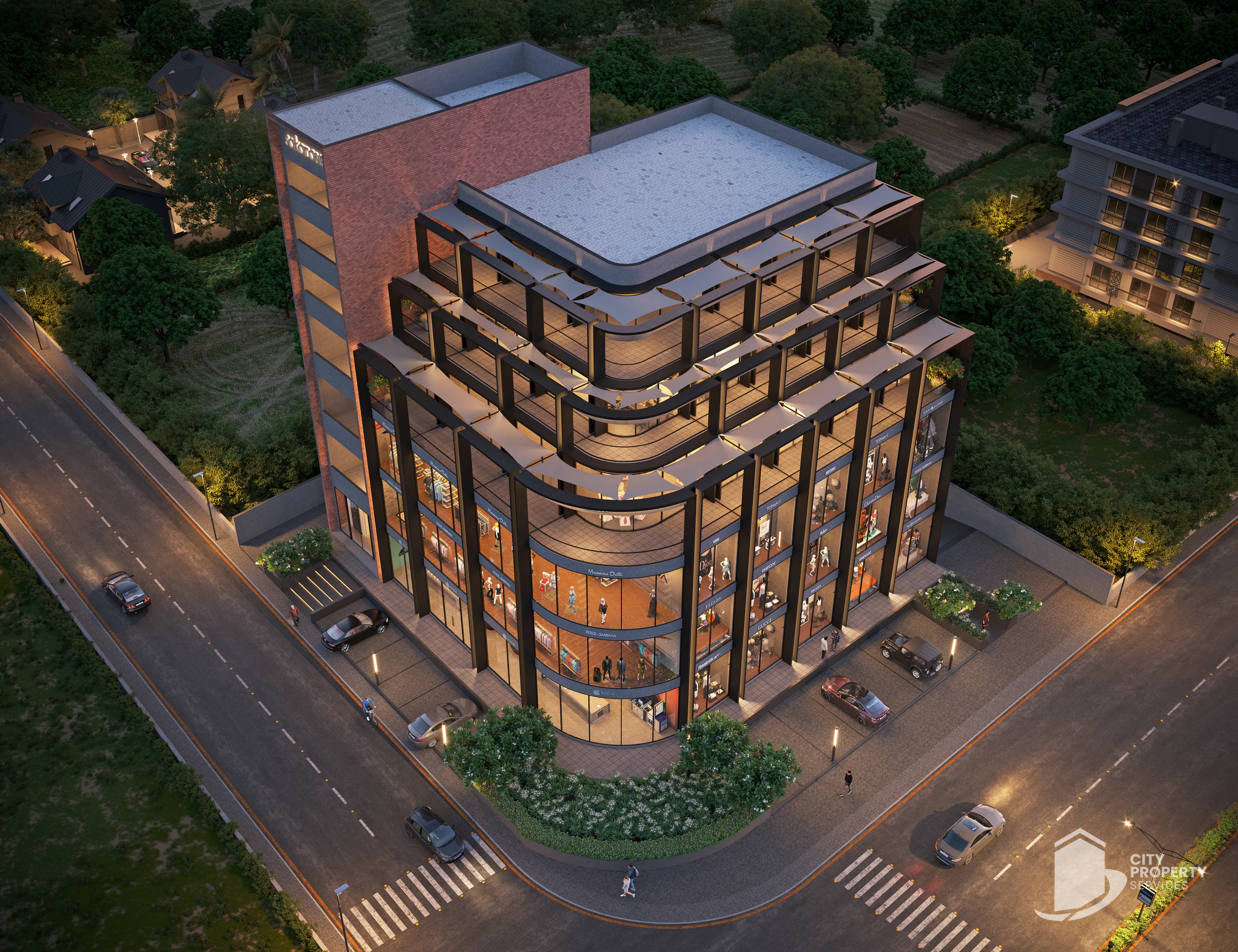 Sakar One, Thaltej, aerial view | City Property Services