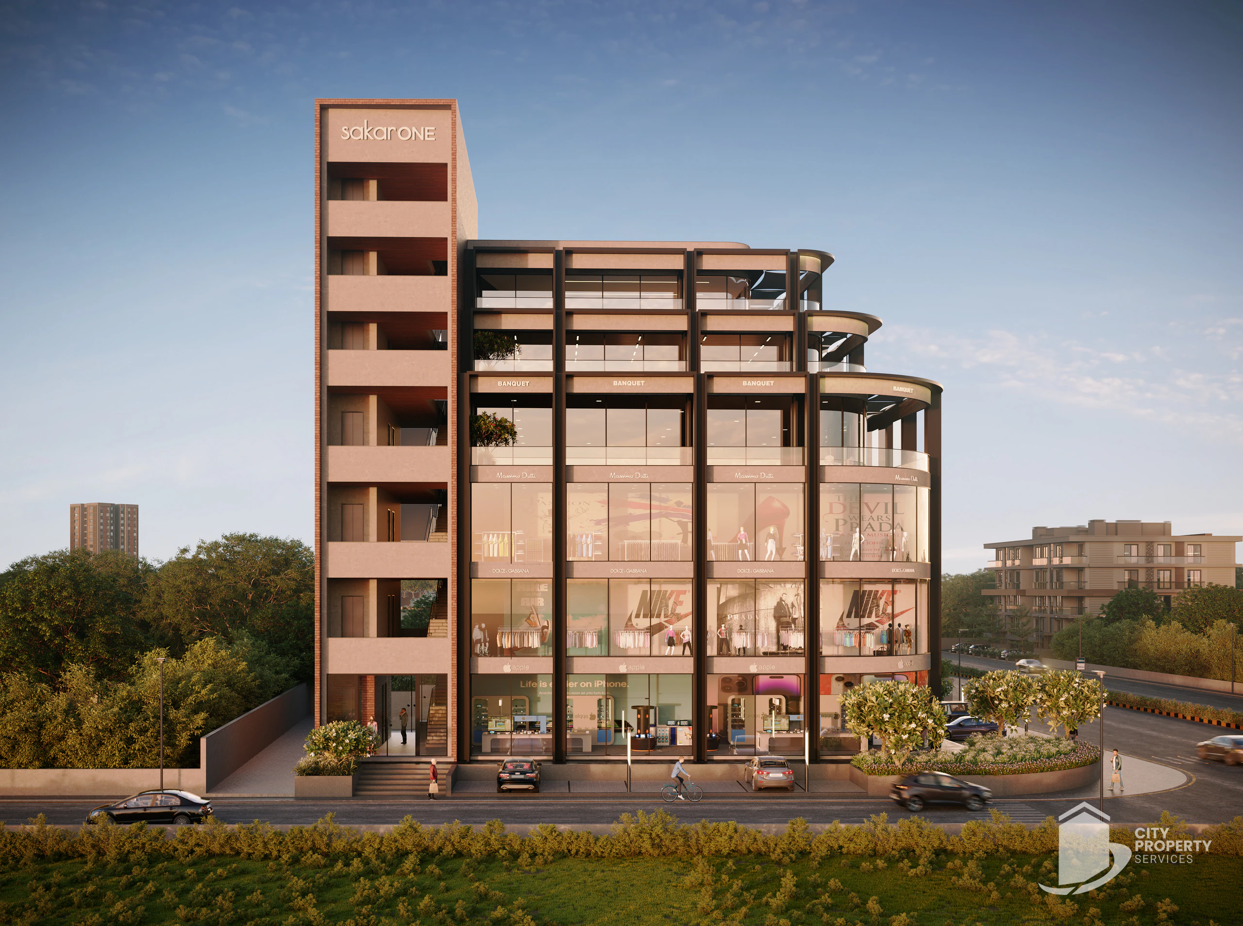 Sakar One, Thaltej, exterior | City Property Services