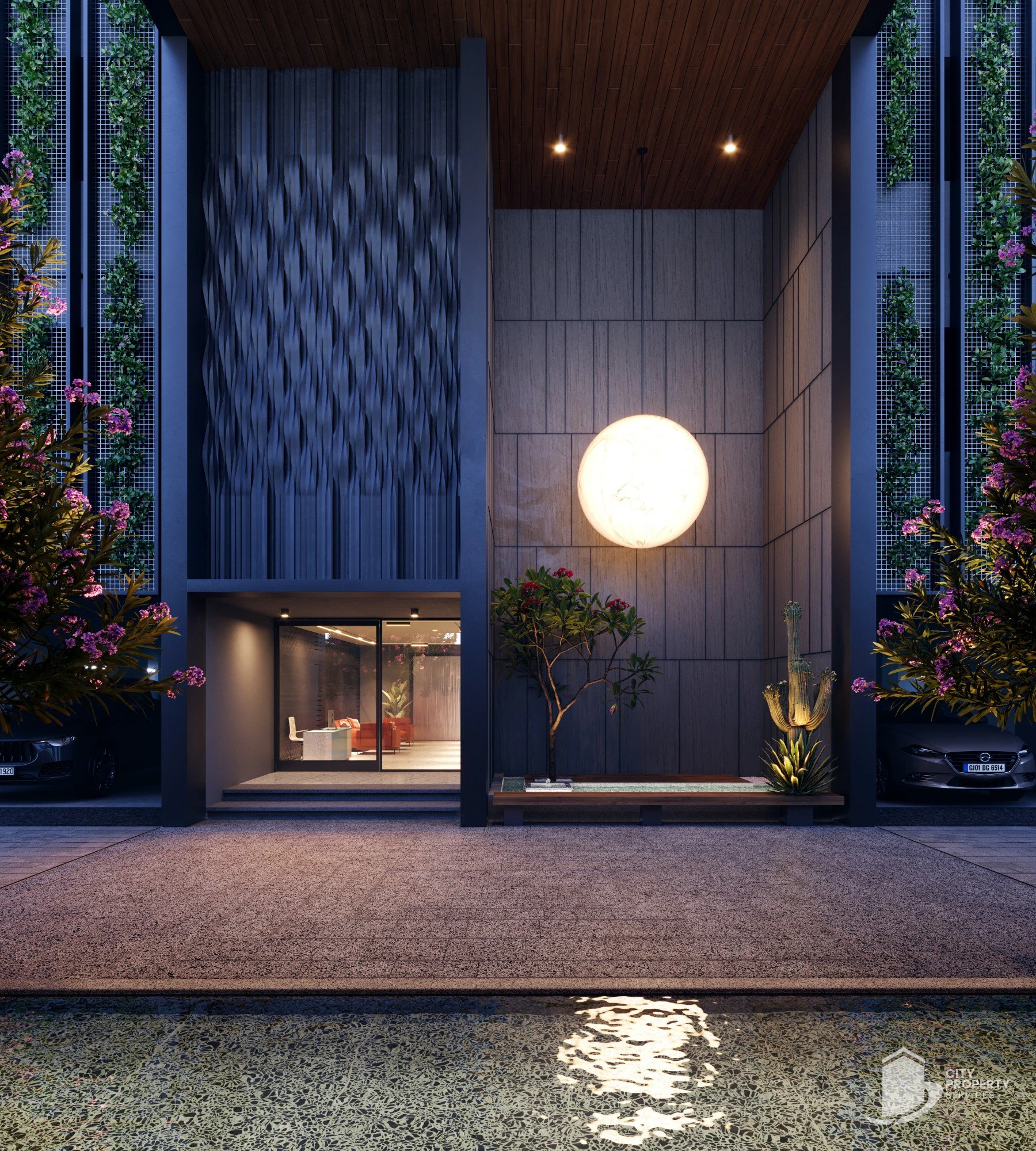 Satyamev Luxor, Ambli, entrance | City Property Services