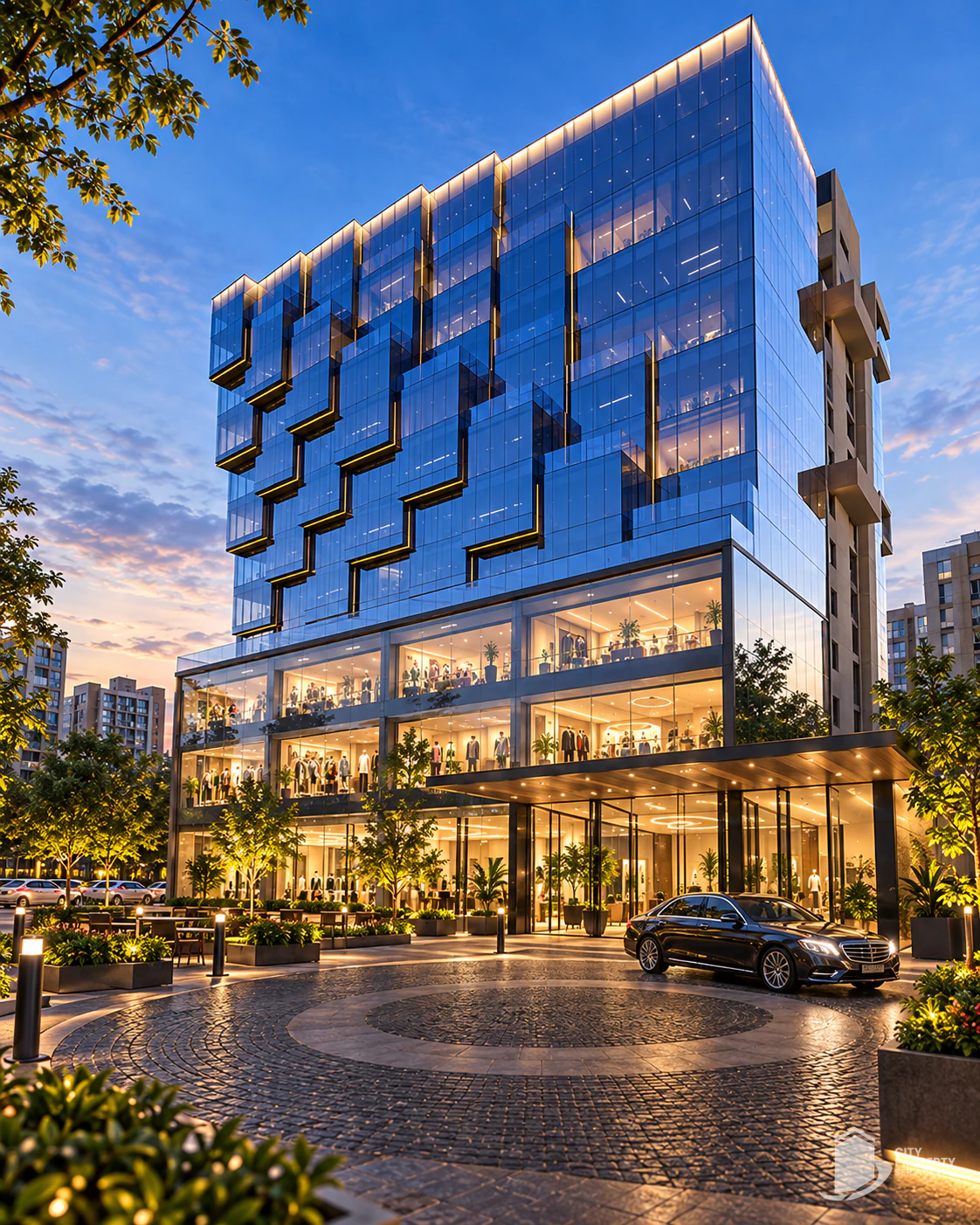 Shilp Sacred, Ambli, entrance | City Property Services