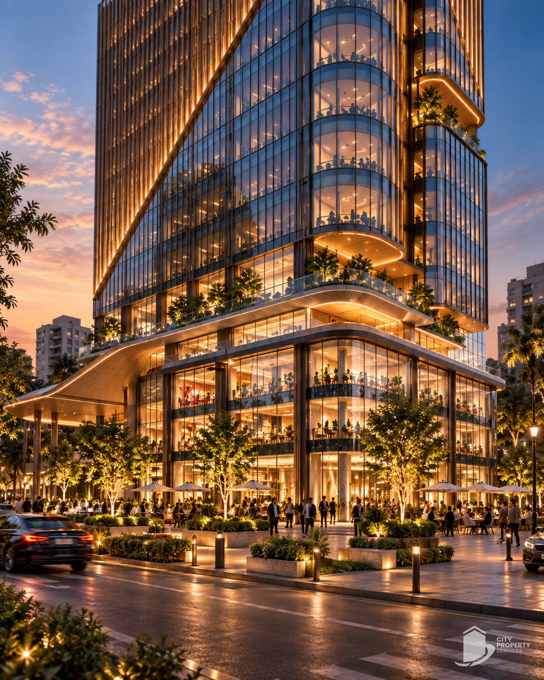 Skymac Vox, Sindhu Bhavan Road, entrance | City Property Services