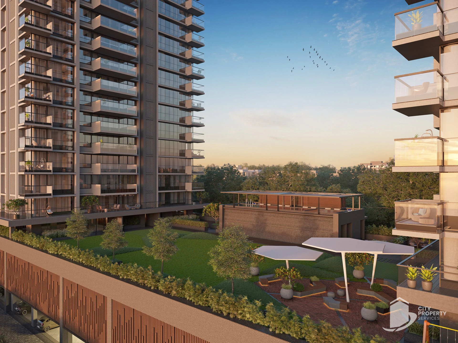 Sun The Kimana Towers, Ambli, landscape | City Property Services