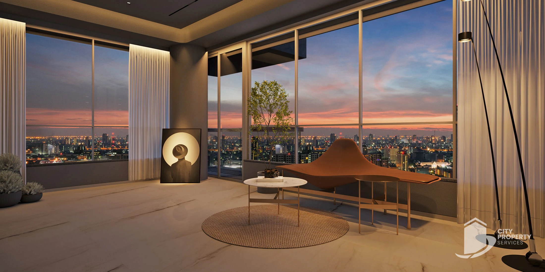Sun The Kimana Towers, Ambli, living room | City Property Services
