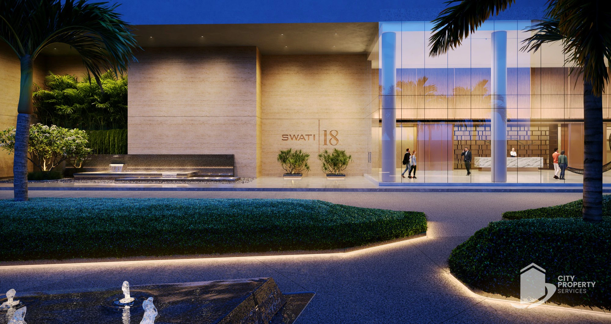 Swati 18, Thaltej, entrance | City Property Services