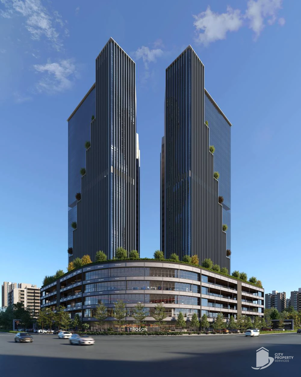 Trogon Twin Tower, Vaishnodevi Circle, exterior | City Property Services