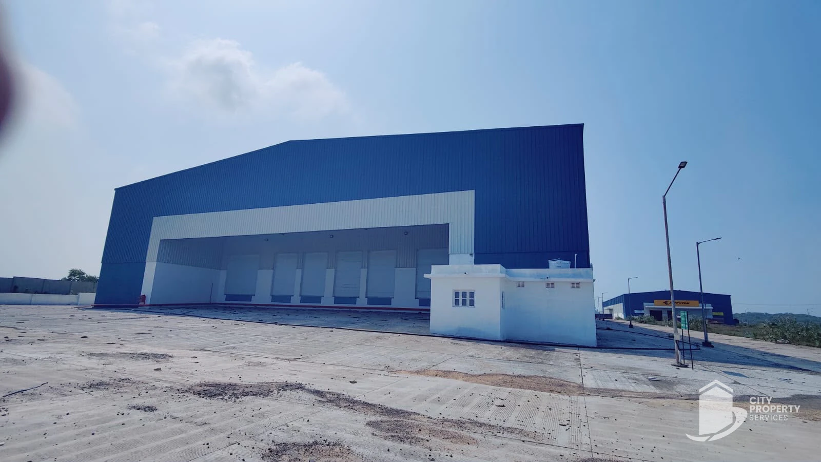 Warehouse in Aslali, Ahmedabad, exterior view | City Property Services