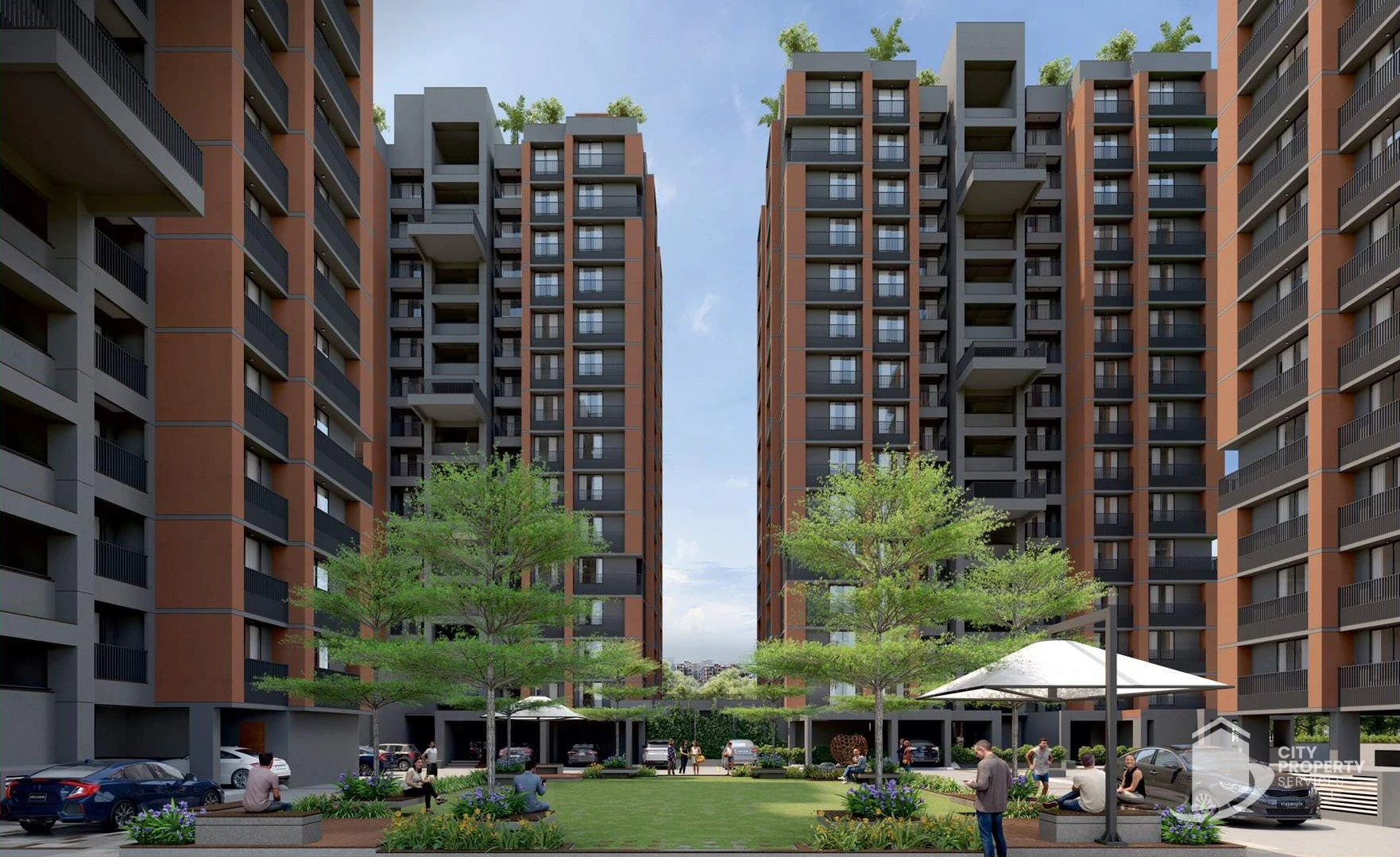 Aashray Aurum, Shilaj, landscape | City Property Services