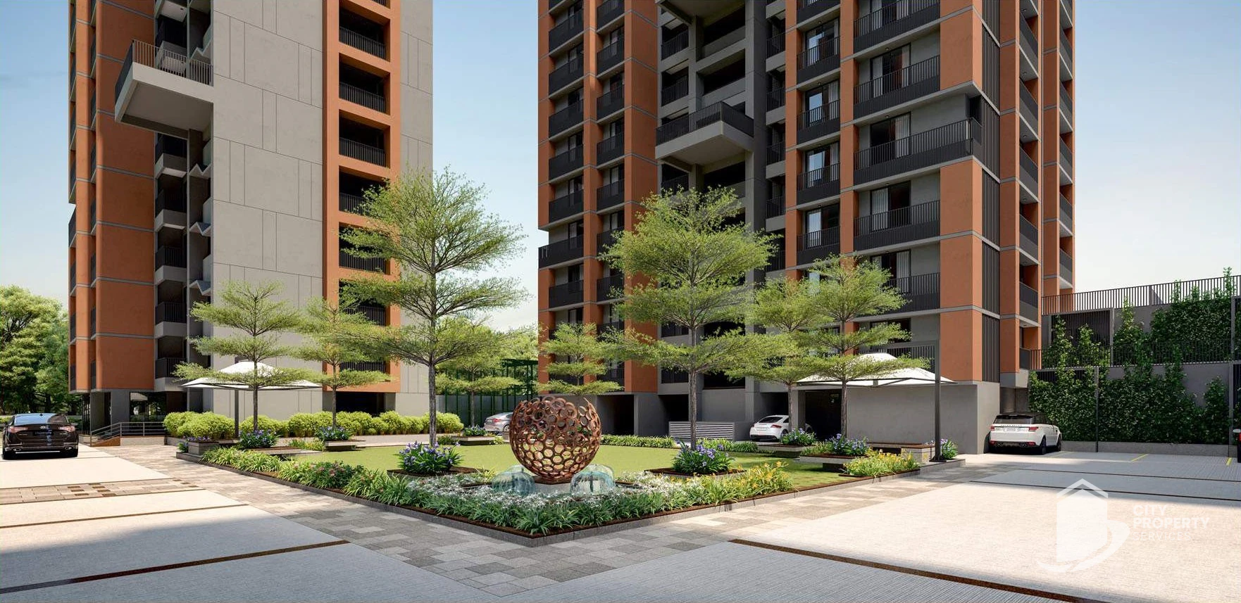 Aashray Aurum, Shilaj, landscape | City Property Services