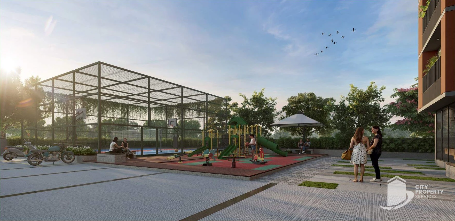 Aashray Aurum, Shilaj, kids' play area | City Property Services