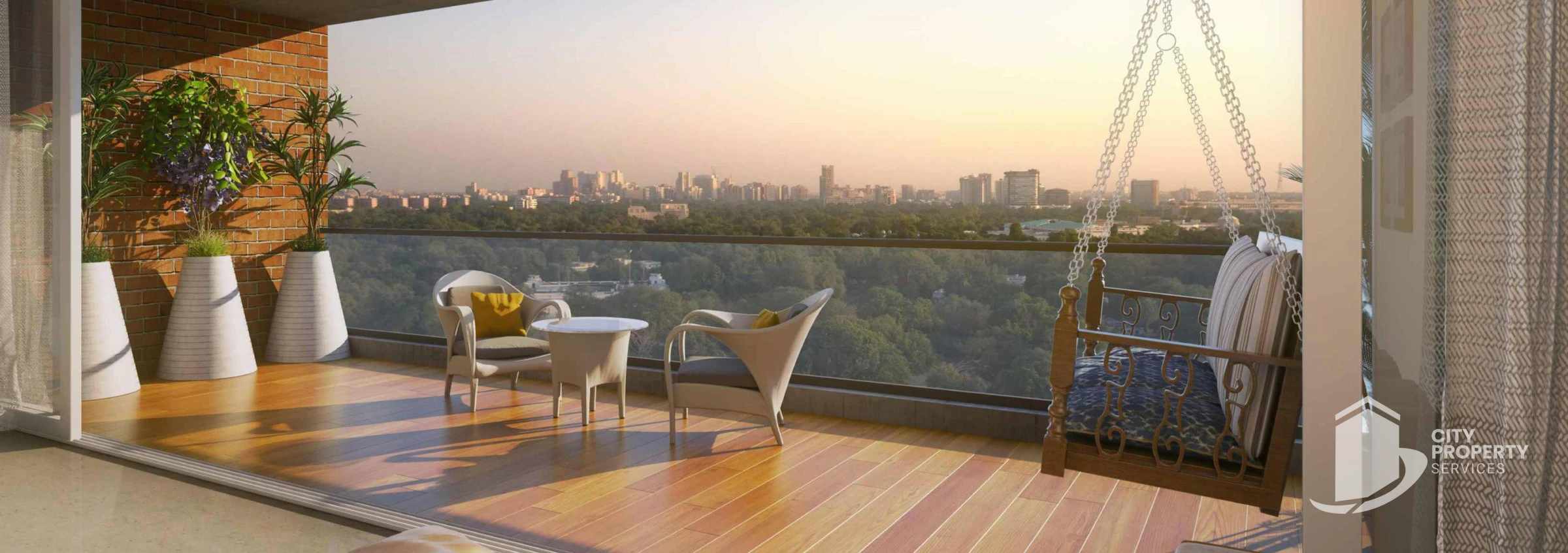 Akshar Iland, Thaltej, balcony | City Property Services
