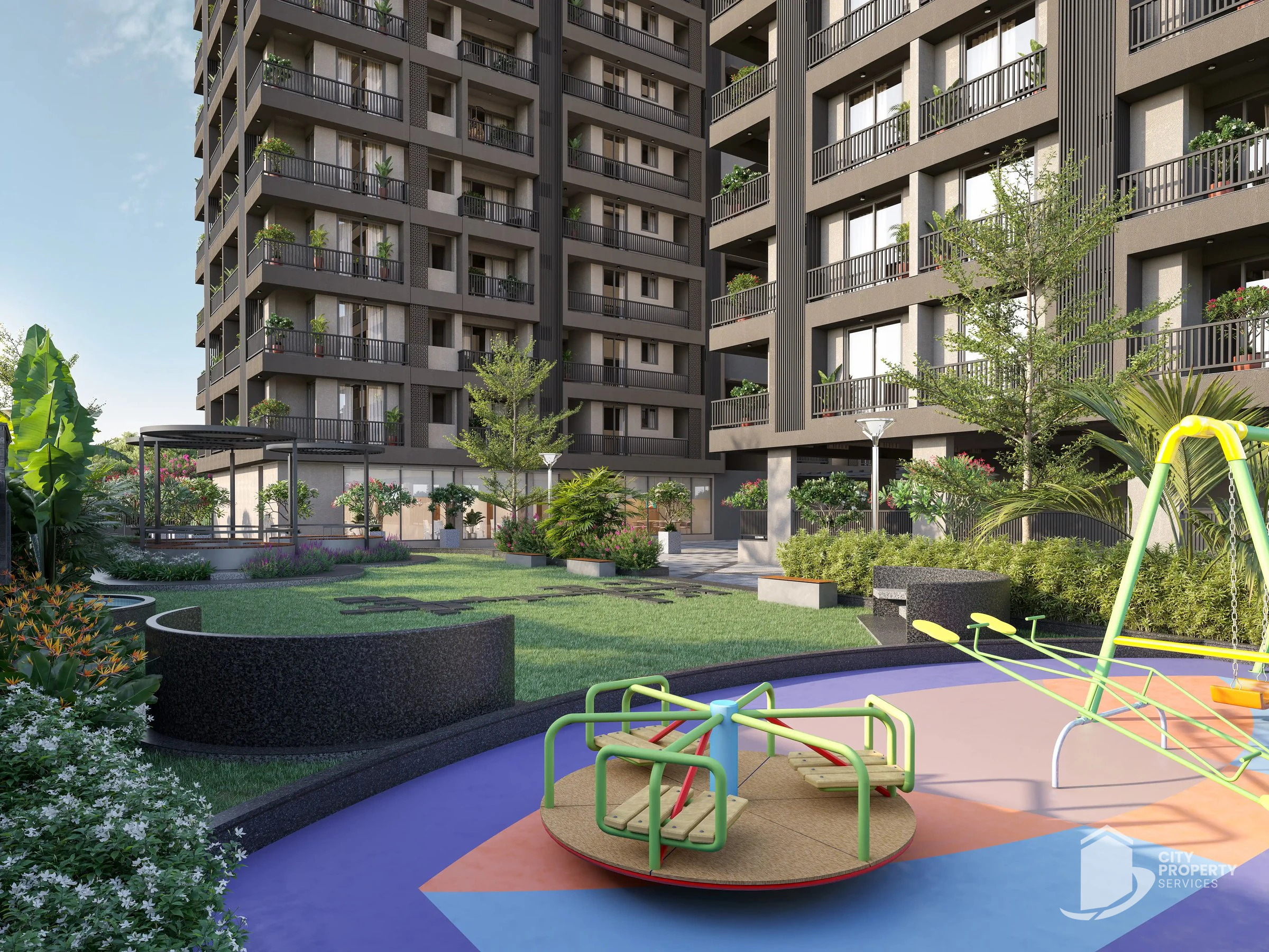 Alayam Heaven, Tragad, kids' play area | City Property Services
