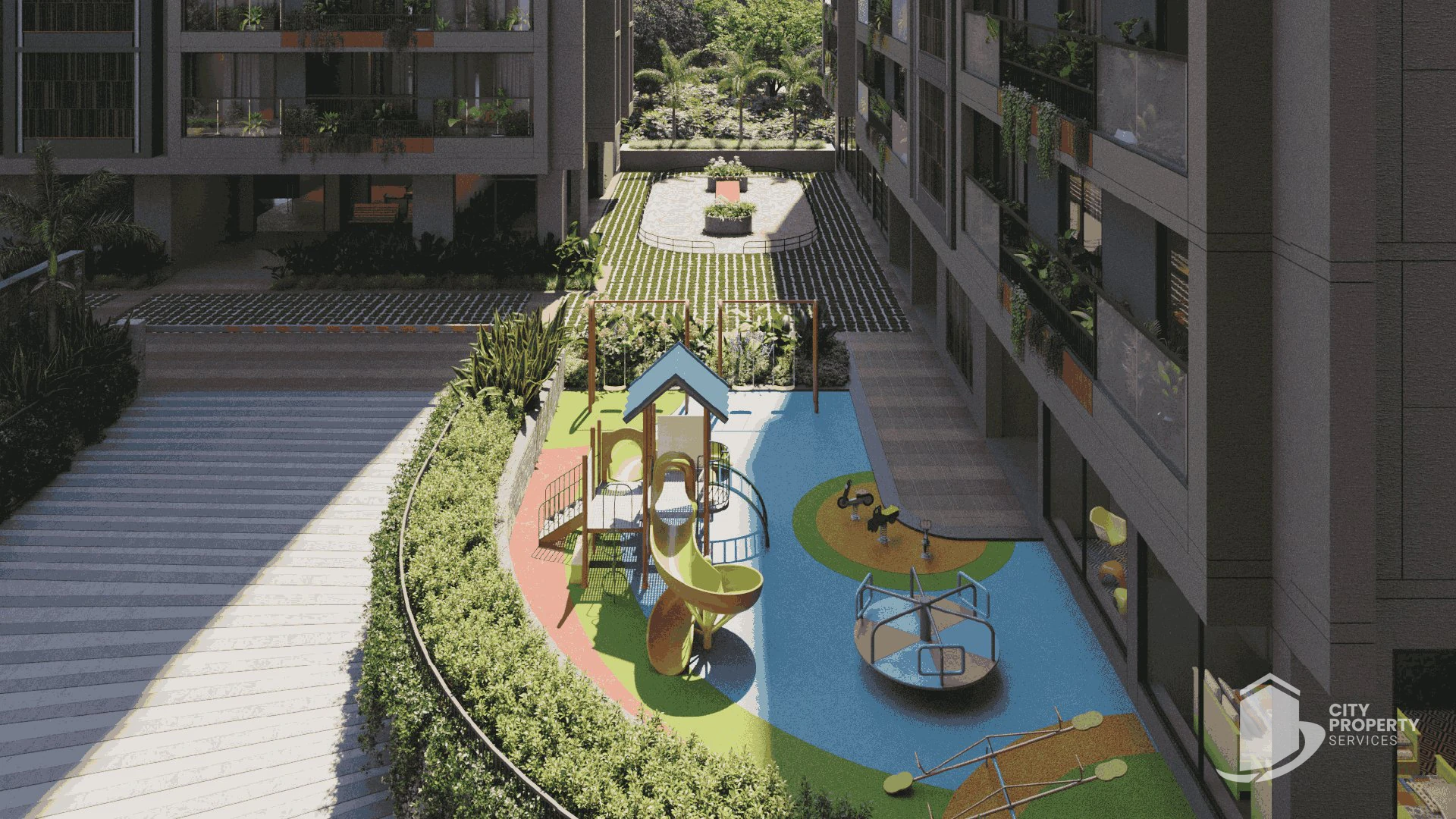 Artefino, Thaltej, kids' play area | City Property Services