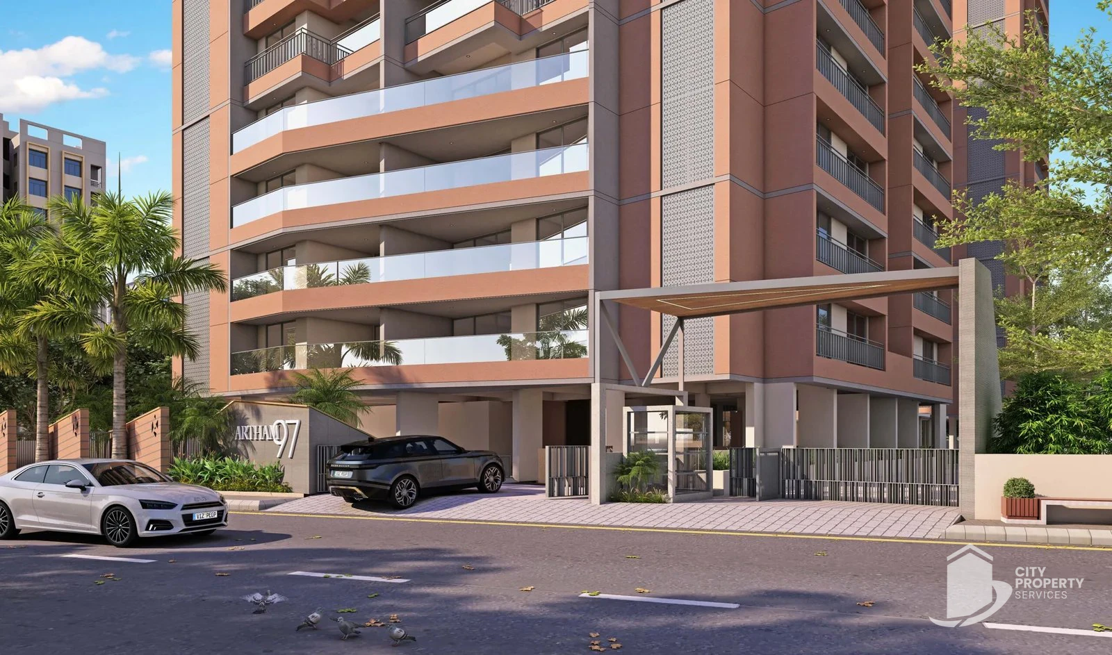 Artham 97, Vaishnodevi Circle, entrance | City Property Services
