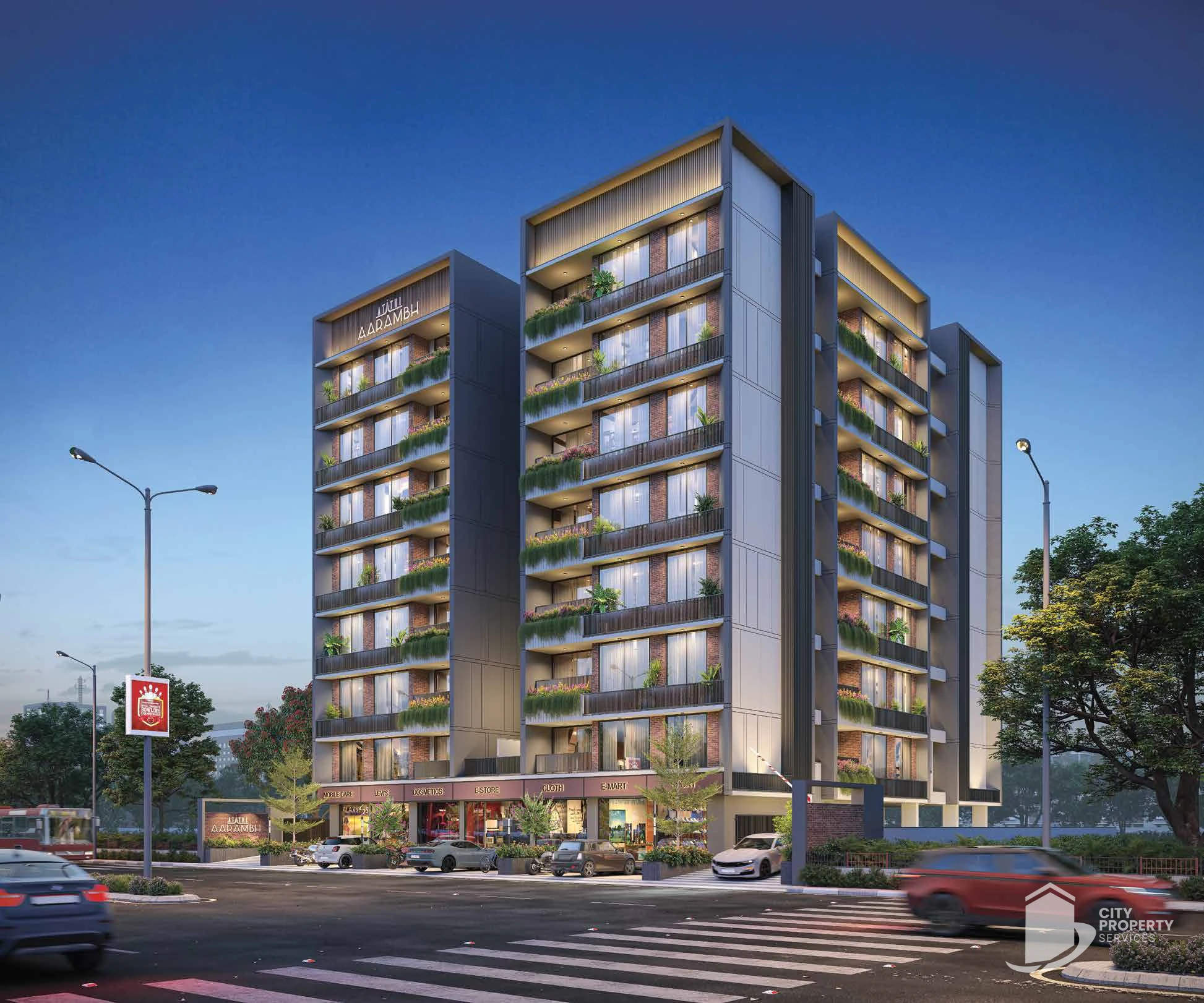 Atithi Aarambh, Ognaj, night view | City Property Services