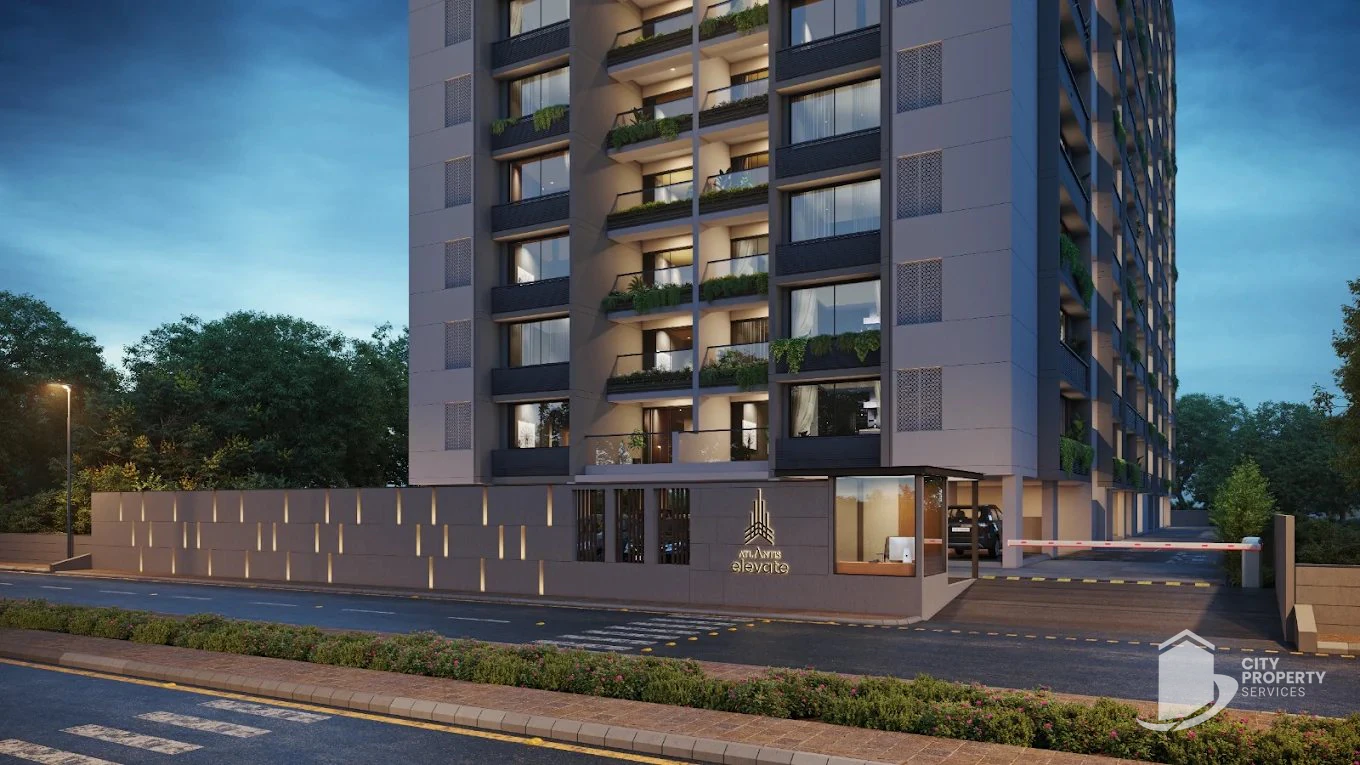 Atlantis Elevate, Vaishnodevi Circle, night view | City Property Services