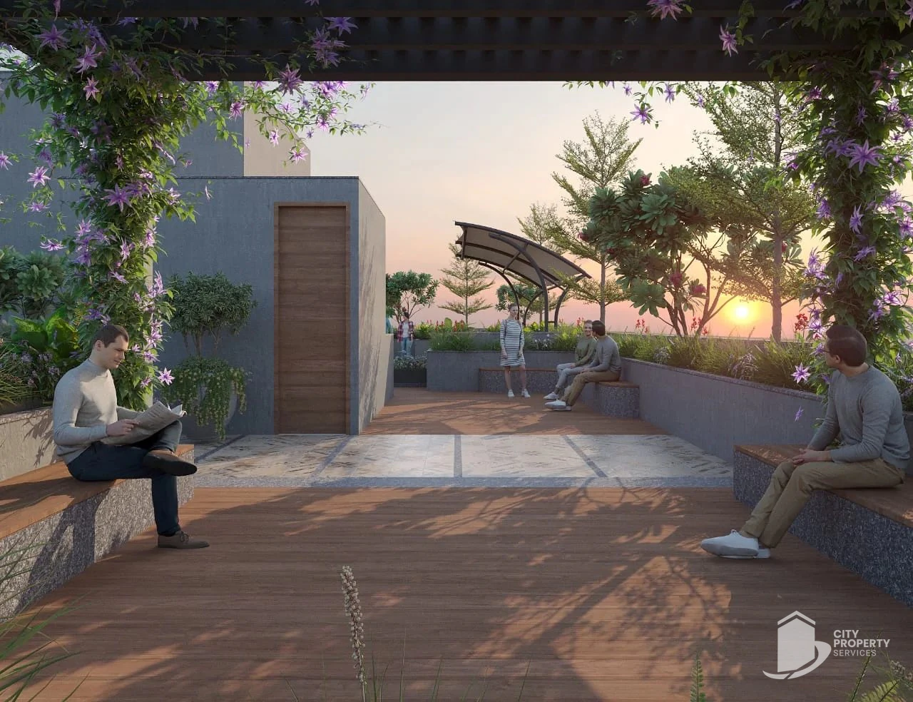 Callisto Emerald, Shilaj, rooftop | City Property Services