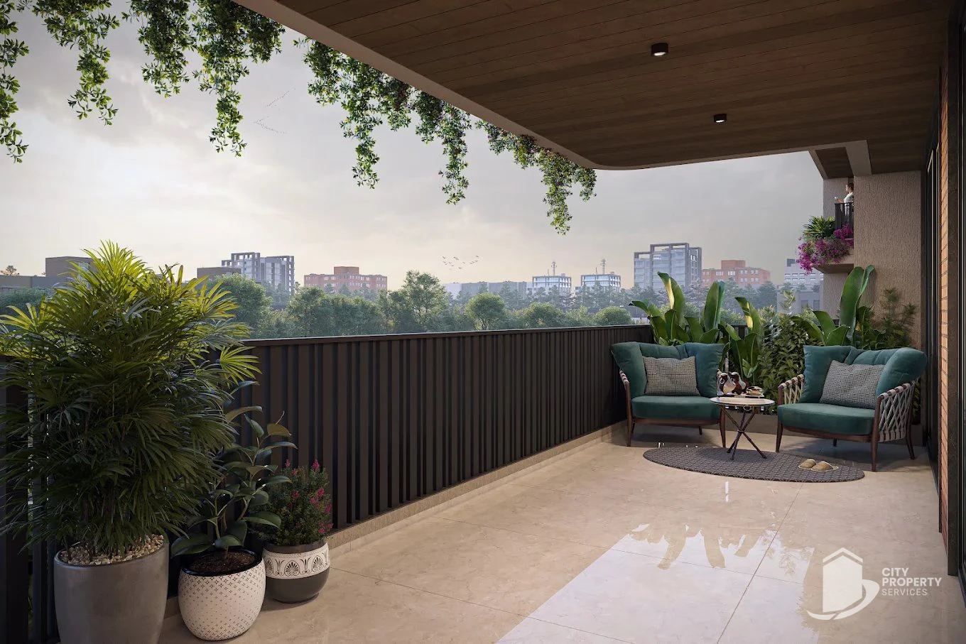 Candeur Vivante, Vaishnodevi Circle, balcony | City Property Services