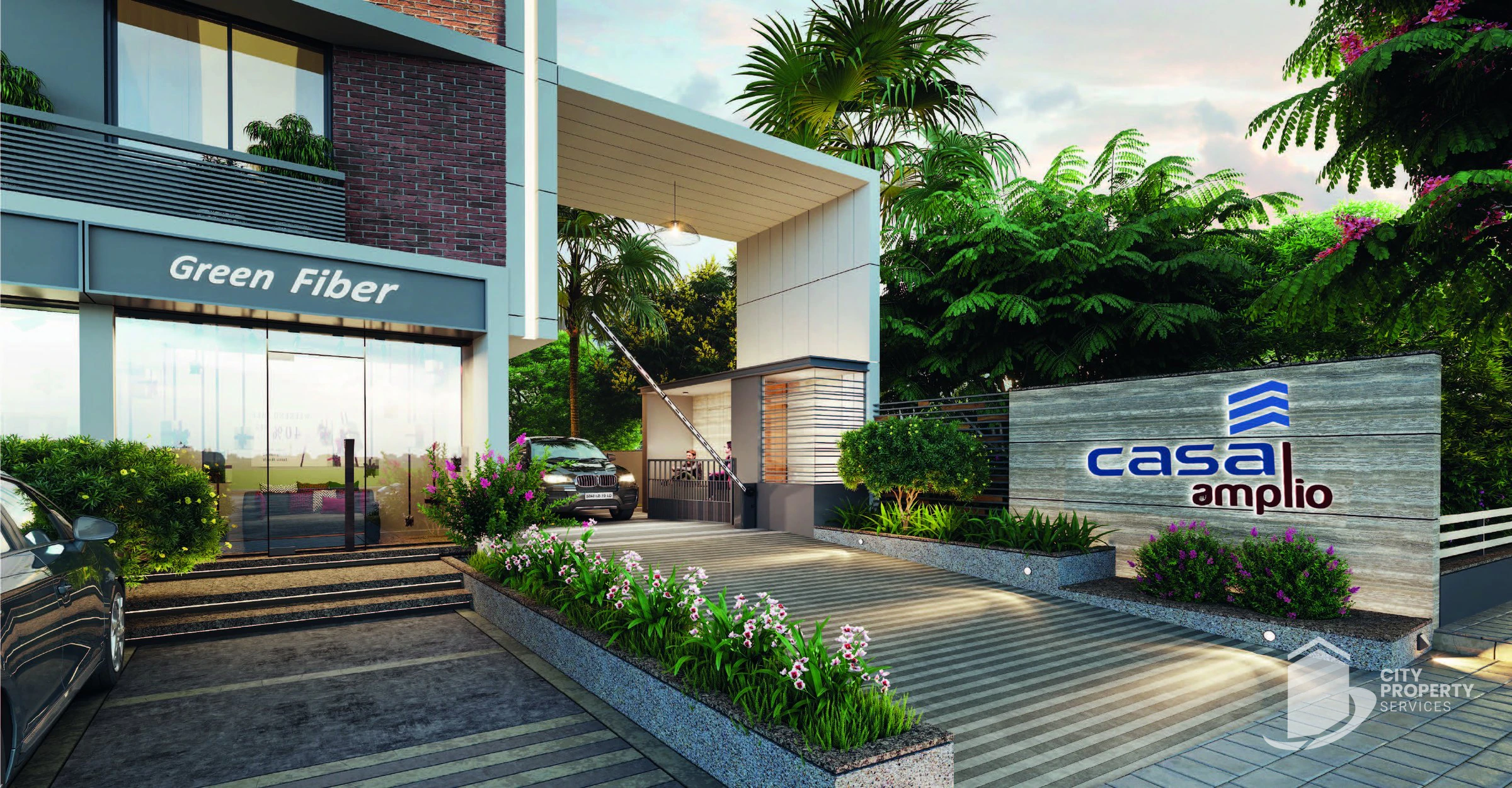 Casa Amplio, Thaltej, entrance | City Property Services
