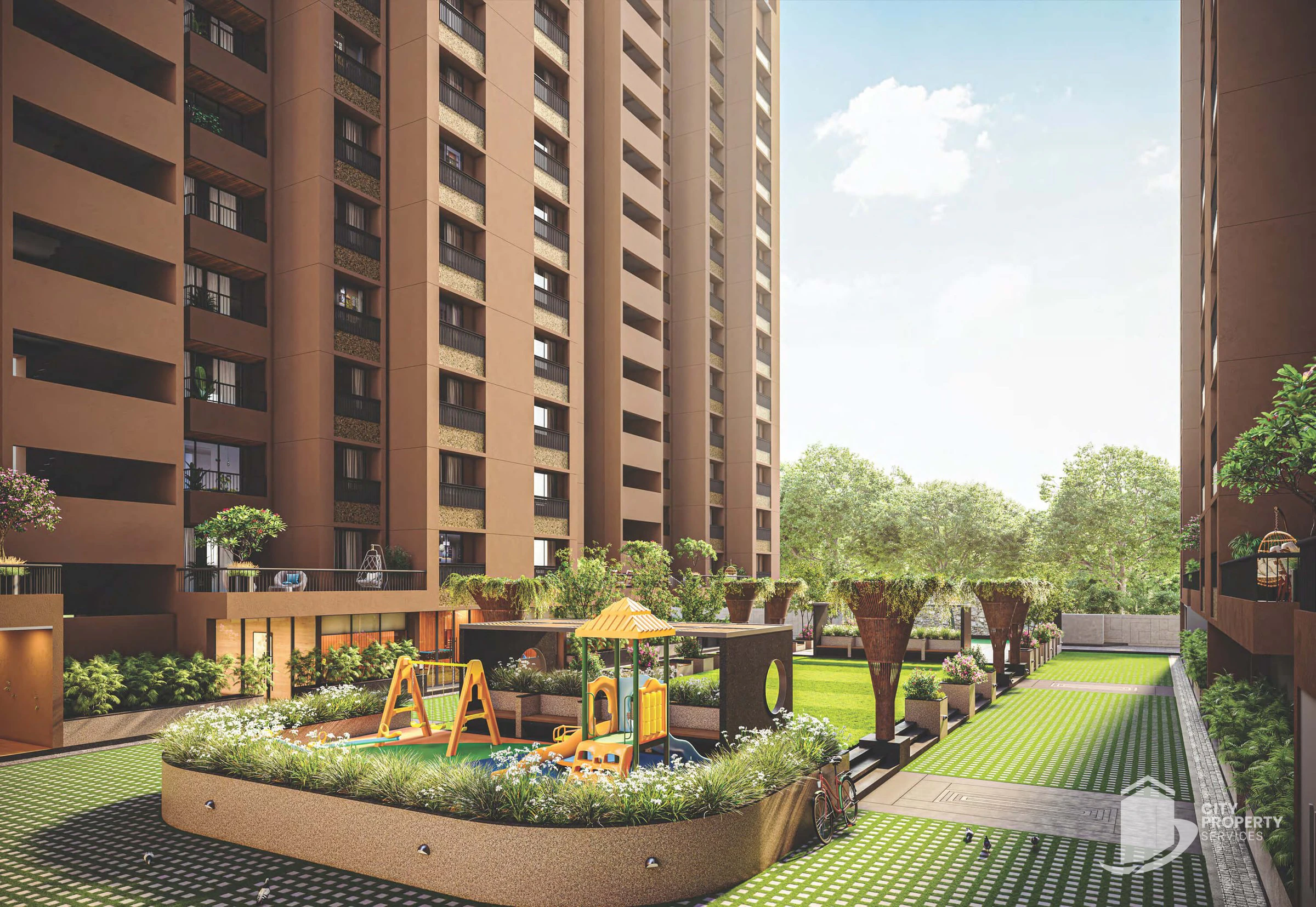 Celestial Garden Living, Shilaj, kids' play area | City Property Services