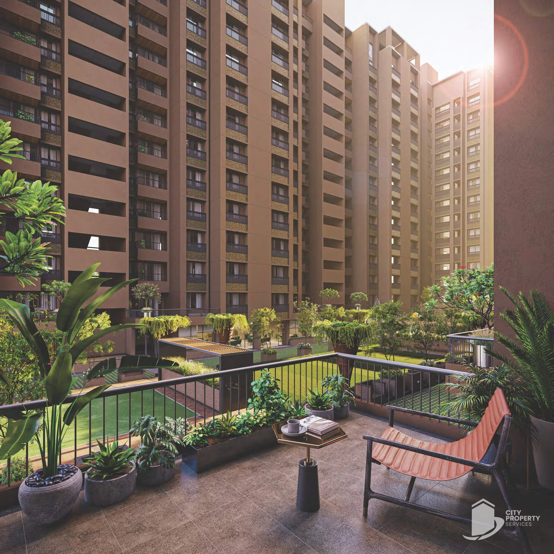 Celestial Garden Living, Shilaj, balcony | City Property Services